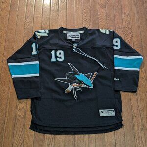 San Jose Sharks Joe Thornton Stitched Reebok Jersey - Size Youth L/XL